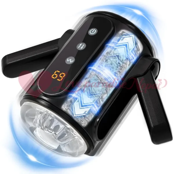 Foldable Handles Thrusting Masturbator
