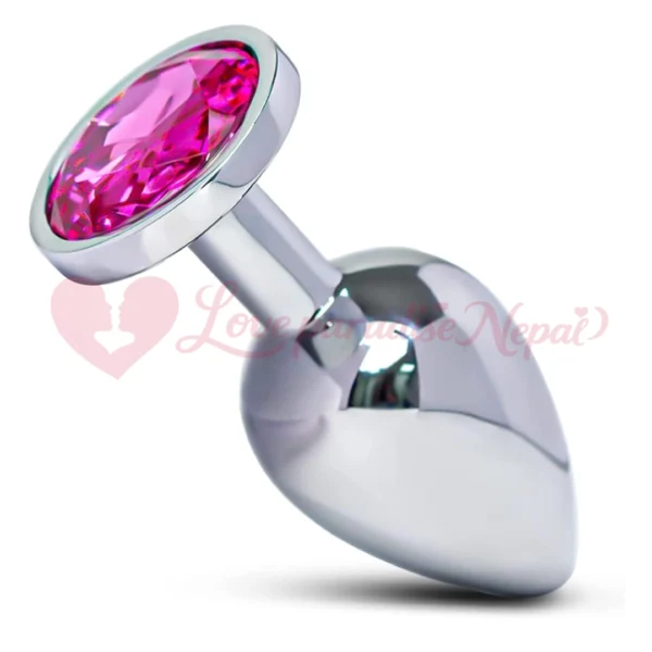 Anal Jewel Butt Plug Steel | Plug with Crystal